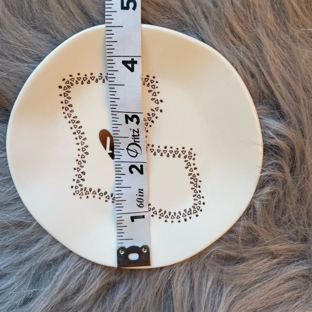 Natural Life Cream Louisiana Trinket Plate - Picture 4 of 4